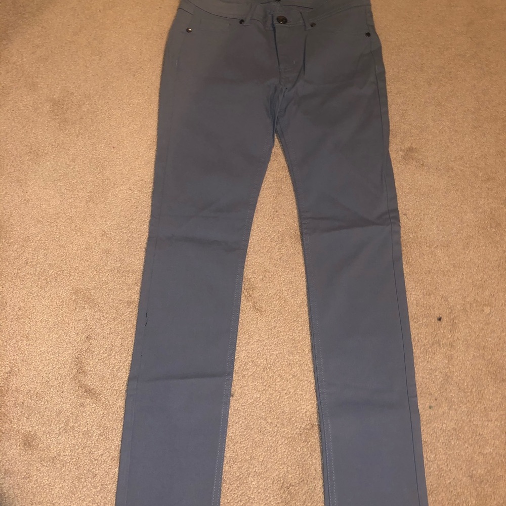 Blue skinny pants